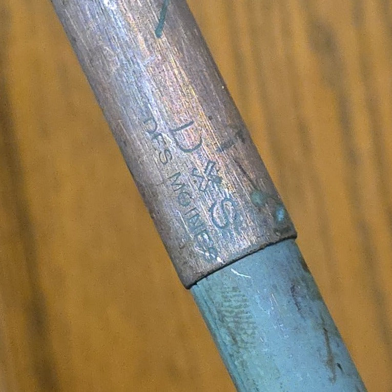 Antique Copper Lightning Rod with Tripod Base Mount, Manufactured by Dodd & Struthers, Des Moines, Iowa