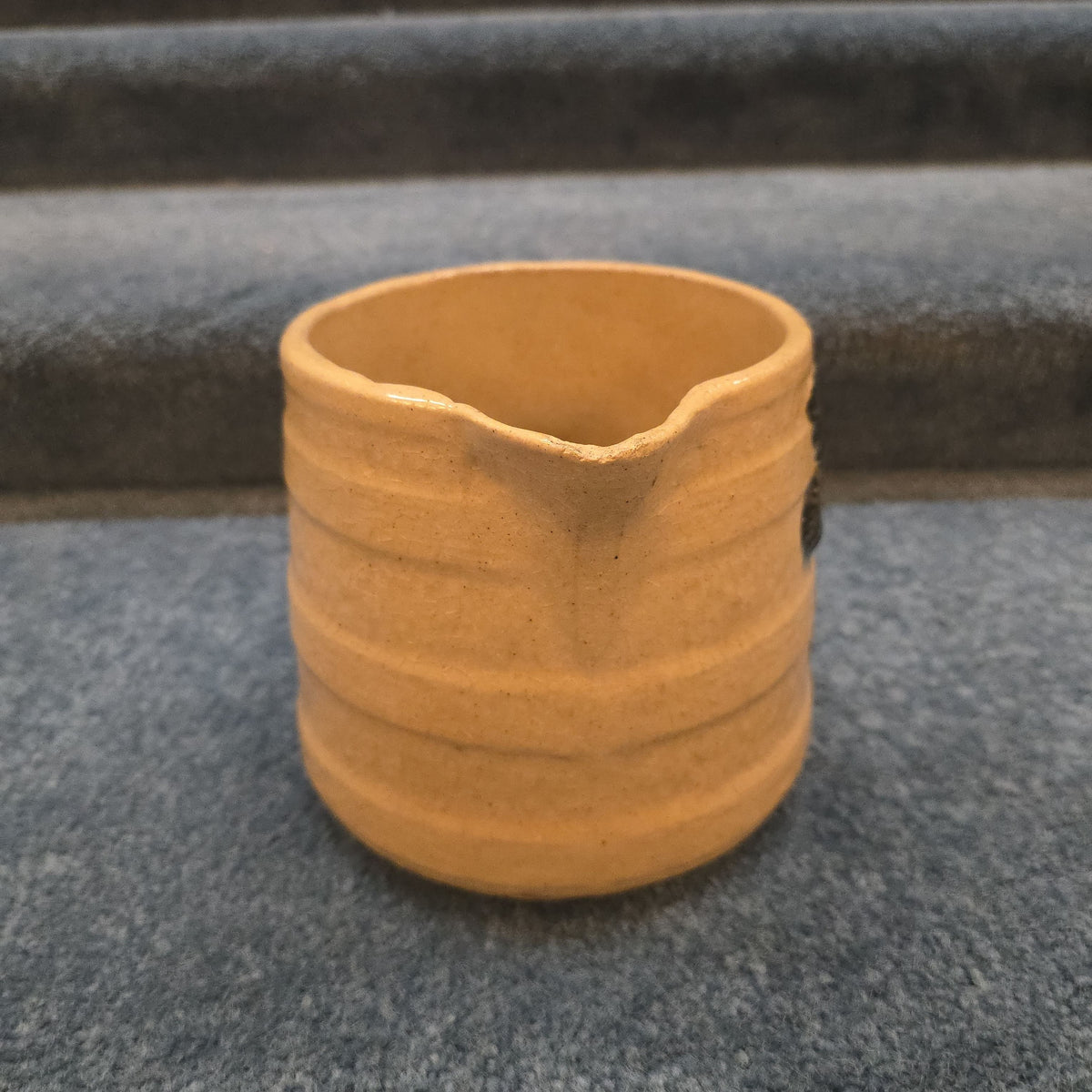 Antique Stoneware Pitcher with Floral Decoration