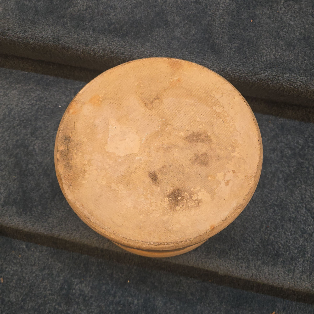 Antique H.C. Tenney & Co., Orange, Massachusetts 1½-Gallon Stoneware Crock with Cobalt Floral Decoration, Note Damage