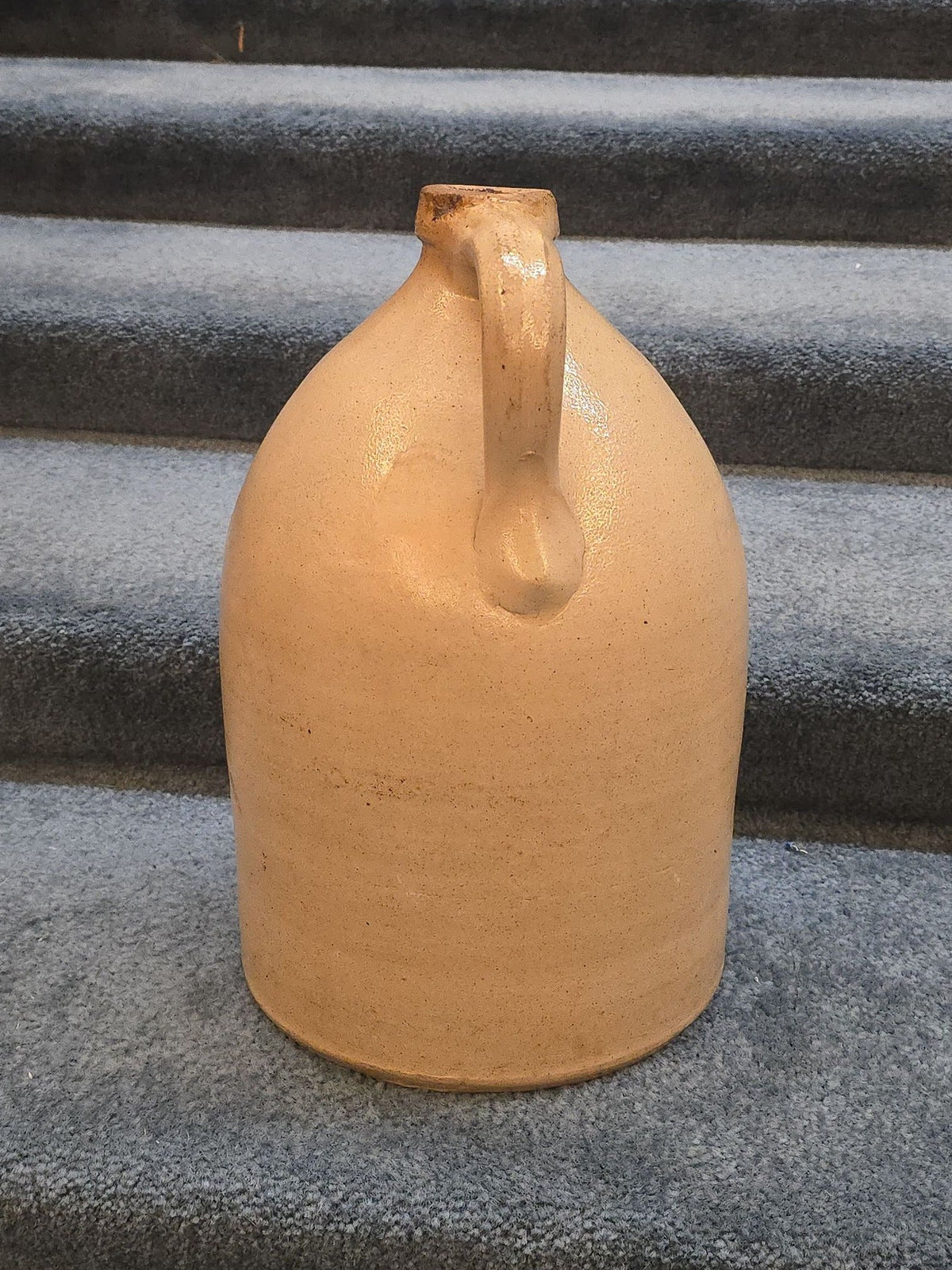 Antique J. & E. Norton, Bennington, Vermont Two-Gallon Stoneware Jug with Cobalt Floral Decoration, Note Damage