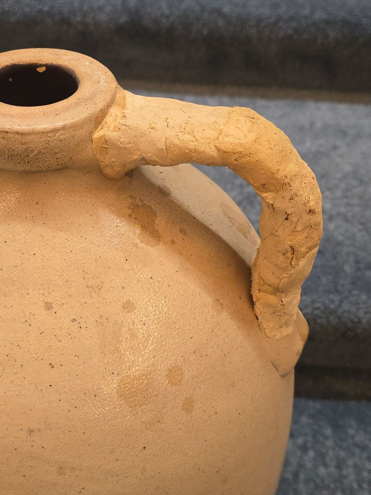 Antique J. & E. Norton, Bennington, Vermont Two-Gallon Stoneware Jug with Cobalt Floral Decoration, Note Damage