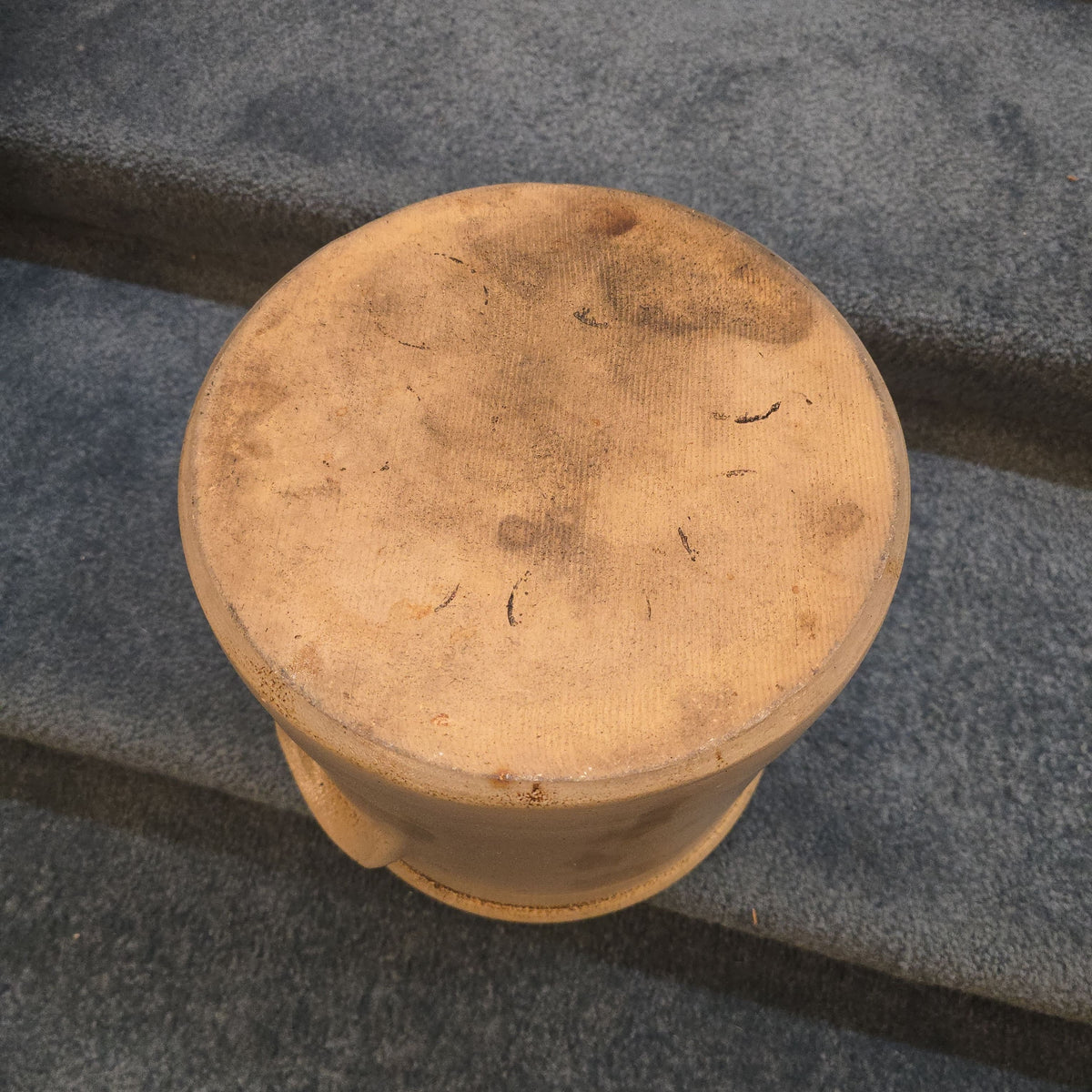 Antique F.B. Norton & Co., Worcester, Massachusetts Two-Gallon Stoneware Crock with Cobalt Floral Decoration, Note Damage