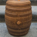 Lot 106 - Antique Stoneware Barrel-Form Vessel with Cork Bung, 7-1/2" L x 9-1/4" H