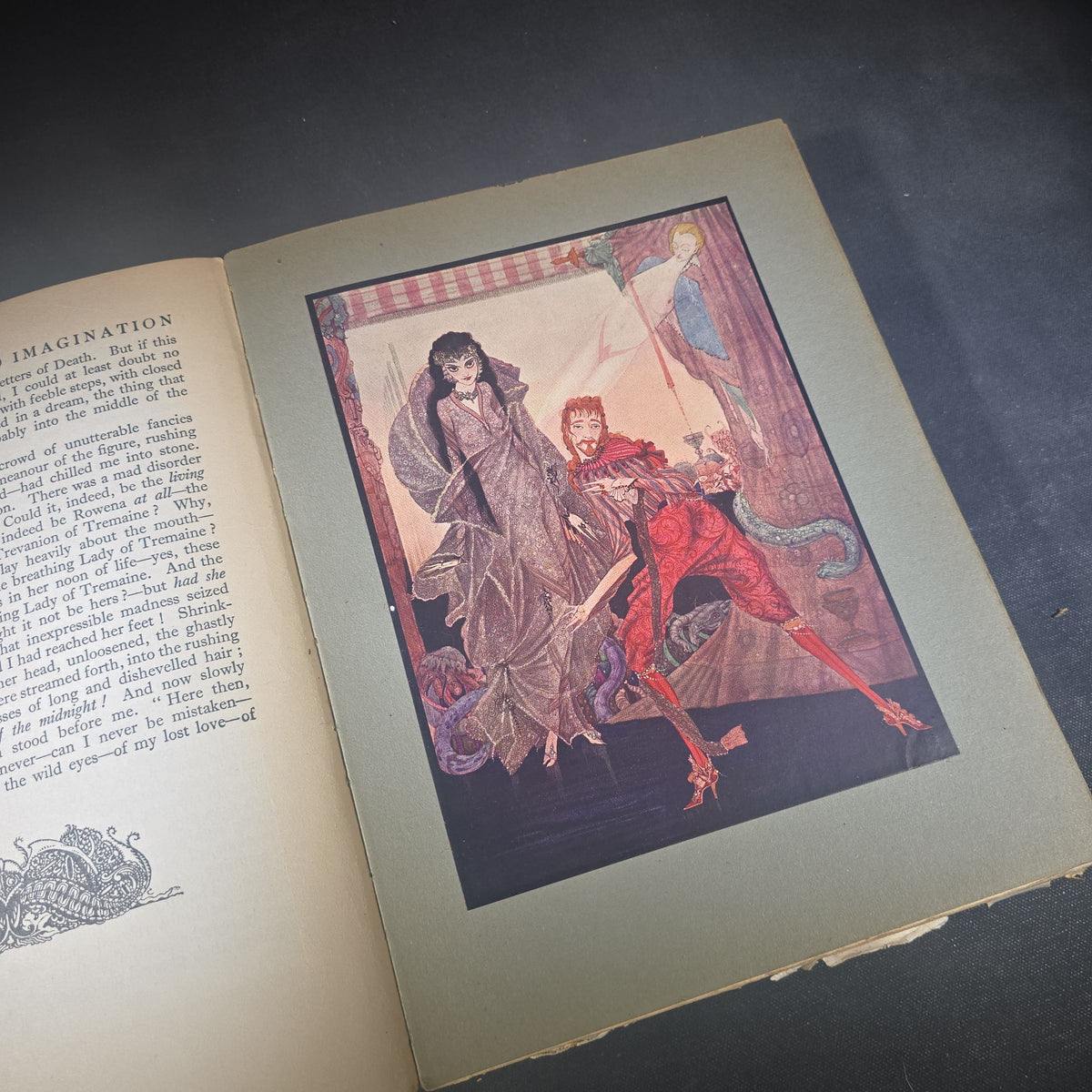 "Tales of Mystery and Imagination" Antique Illustrated Book by Edgar Allan Poe, Illustrated by Harry Clarke, Published by Brentano's, New York