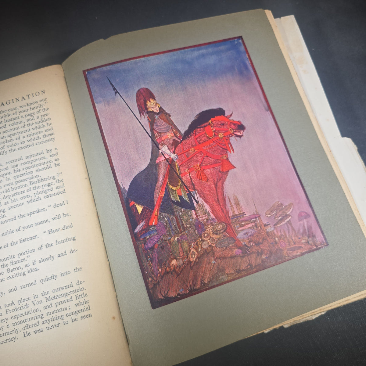 "Tales of Mystery and Imagination" Antique Illustrated Book by Edgar Allan Poe, Illustrated by Harry Clarke, Published by Brentano's, New York