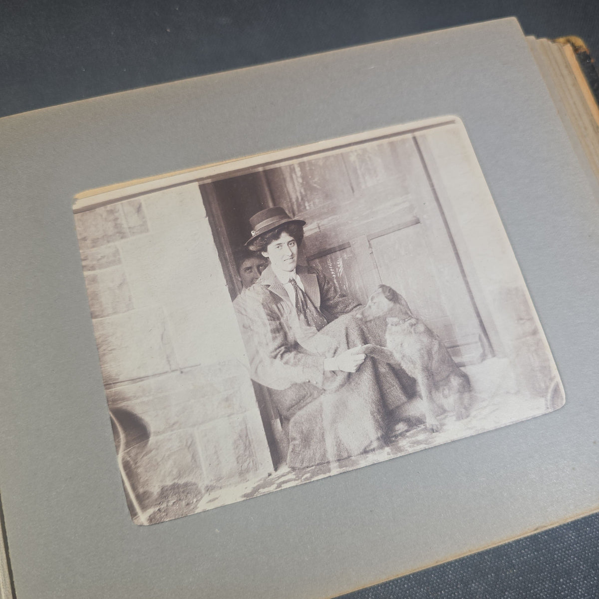 Antique Photo Album of British India Photographs including Dogs, Colonial Architecture, Encampments, and Monuments