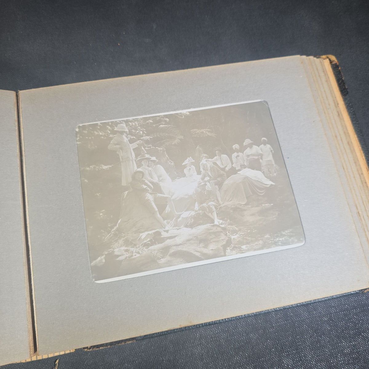 Antique Photo Album of British India Photographs including Dogs, Colonial Architecture, Encampments, and Monuments