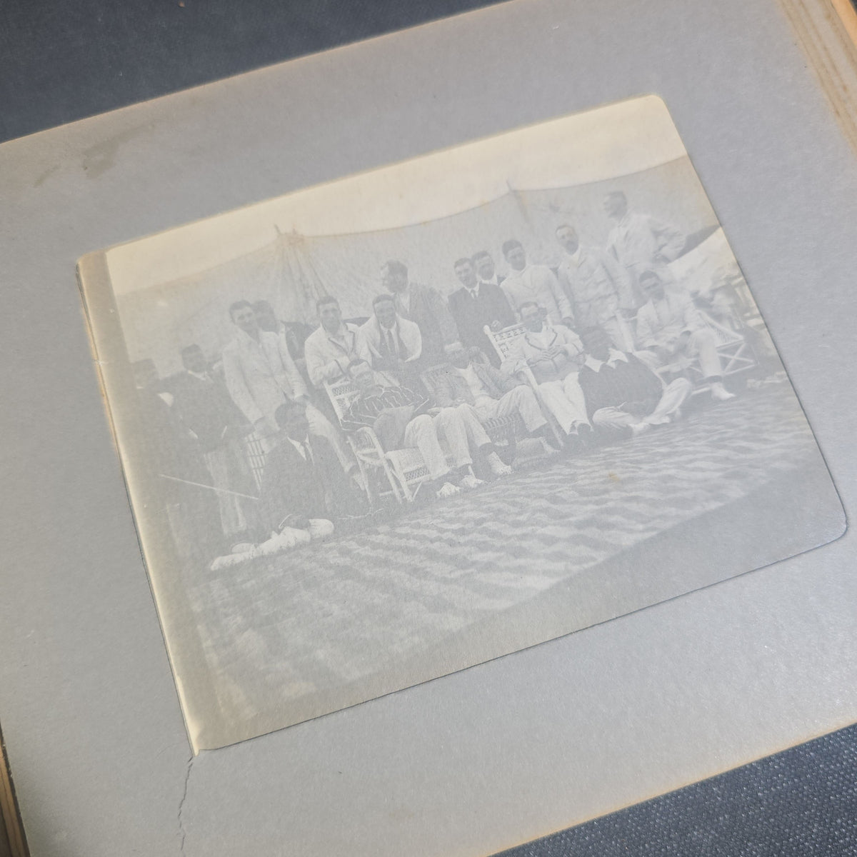 Antique Photo Album of British India Photographs including Dogs, Colonial Architecture, Encampments, and Monuments