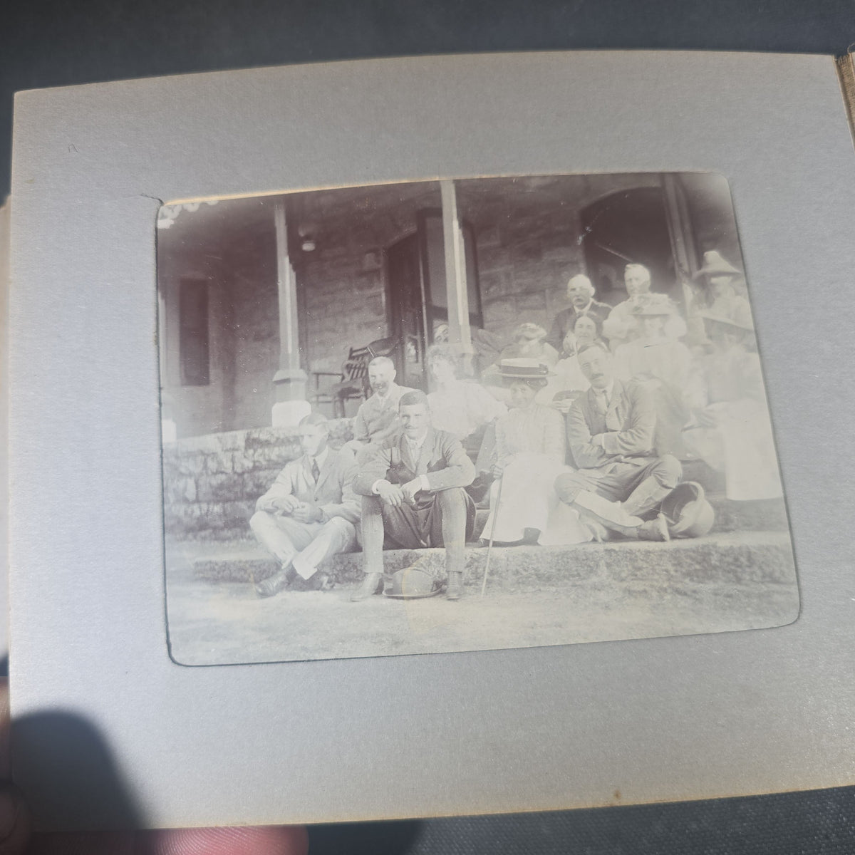 Antique Photo Album of British India Photographs including Dogs, Colonial Architecture, Encampments, and Monuments