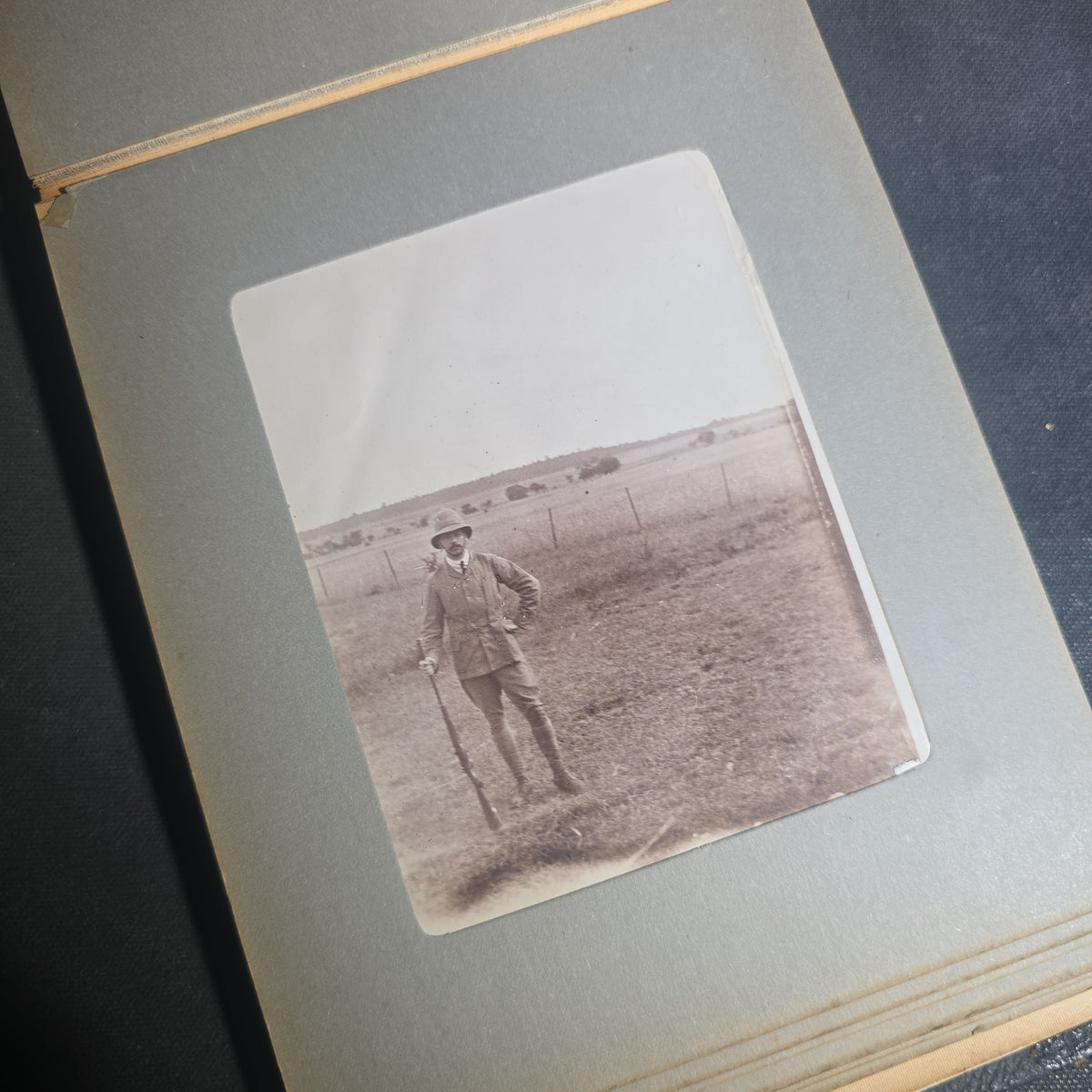 Antique Photo Album of British India Photographs including Dogs, Colonial Architecture, Encampments, and Monuments