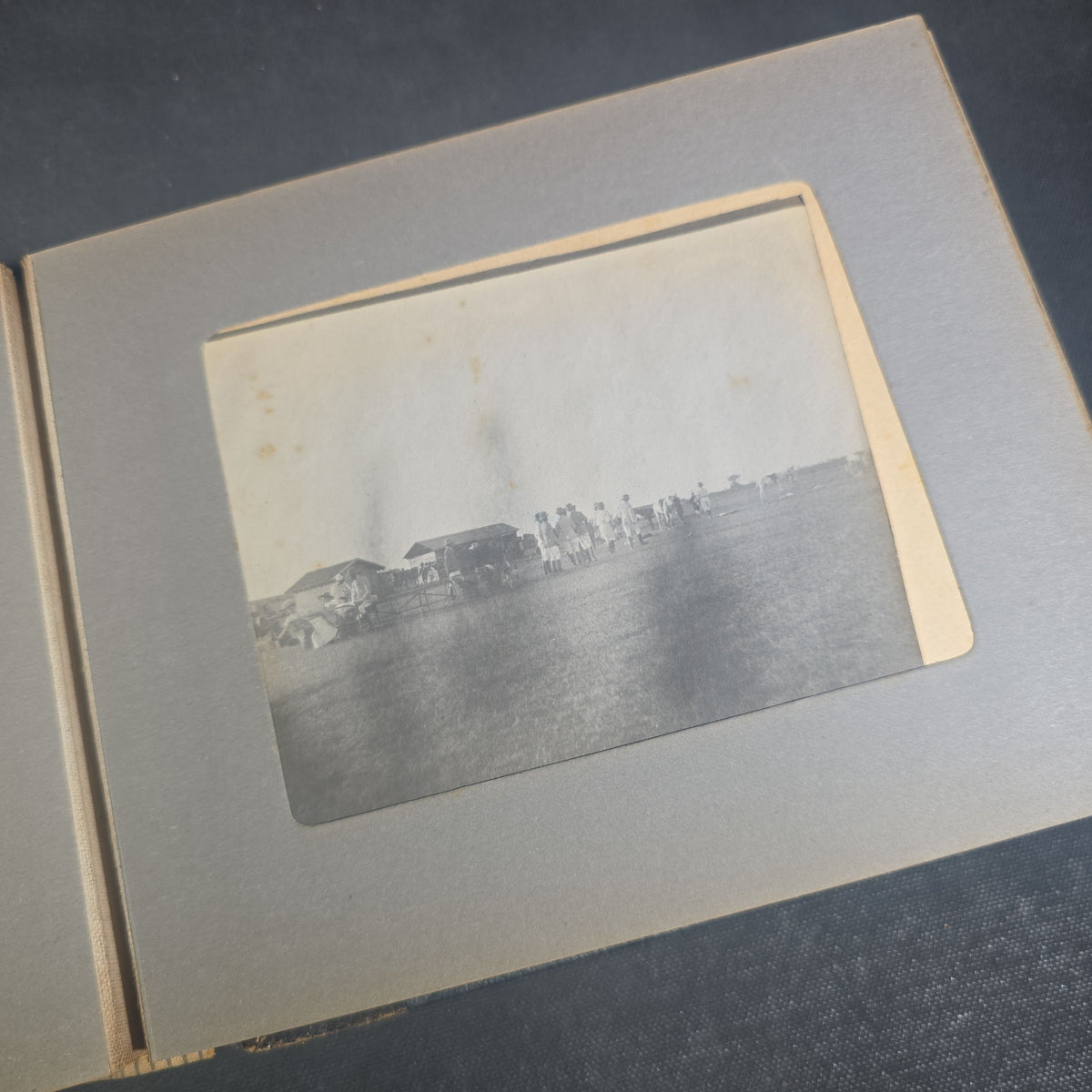 Antique Photo Album of British India Photographs including Dogs, Colonial Architecture, Encampments, and Monuments
