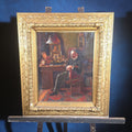 Lot 011 - Antique Oil Painting on Canvas, Portrait of Generalkonsul Andreas Holmblad (Danish, 1852-1896) Seated at His Desk, by Nelly Erichsen (British, 1862-1918), Signed, 32-1/2" W x 37-5/8" H