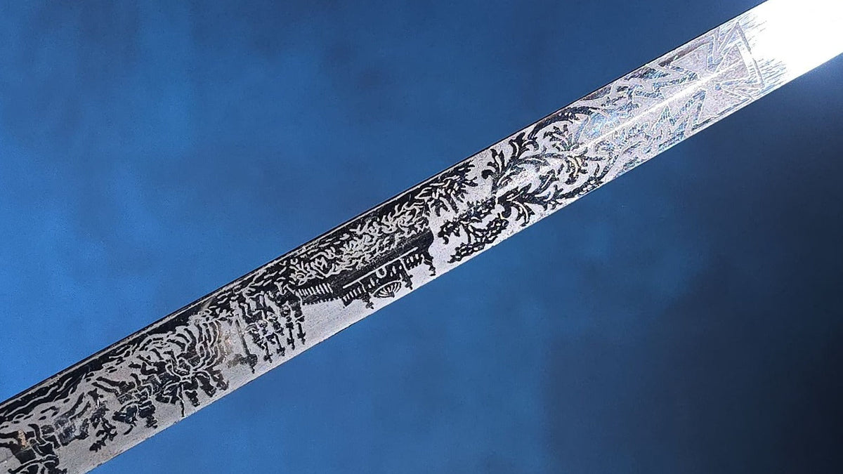 Antique Knights Templar Masonic Sword with Scabbard, Named to J. MacDonald, Manufactured by The M.C. Lilley & Co., Columbus, Ohio