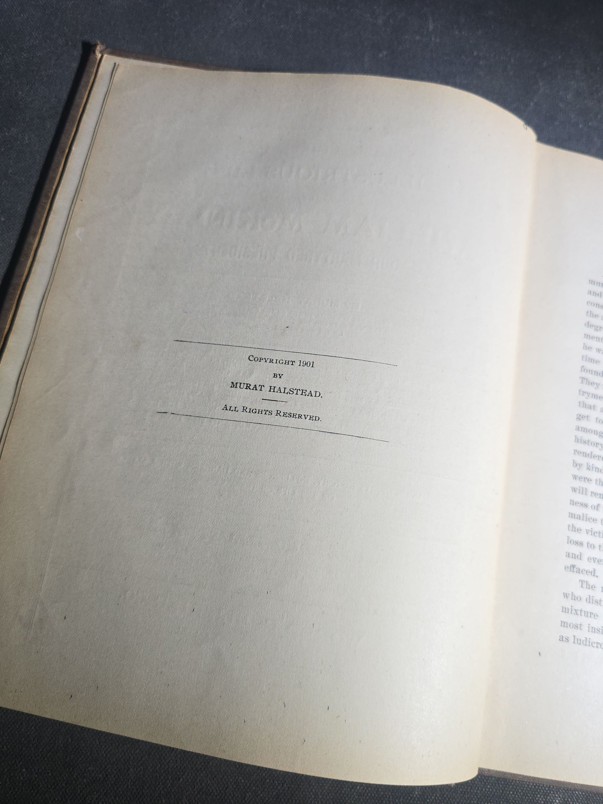 "The Illustrious Life of William McKinley, Our Martyred President" Antique Salesman's Dummy Prospectus by Murat Halstead, Published by World Publishing Co., Buffalo, New York, 1901