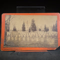 Lot 185 - Antique Board-Mounted Photograph of Antietam National Cemetery Ohio Section, Sharpsburg, Maryland, Photographed by J.H. Wagoner, Hagerstown, Maryland
