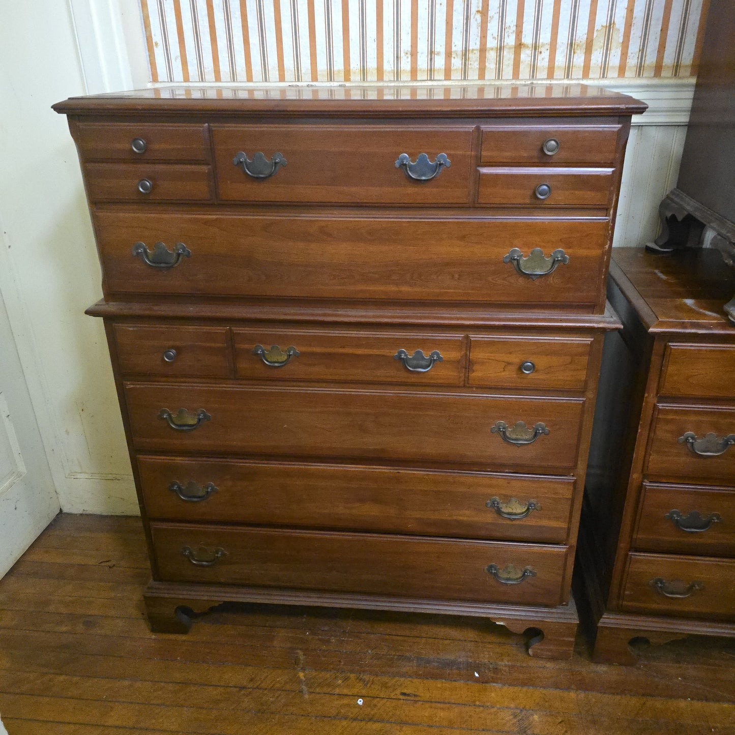 20th century dresser, chest on chest