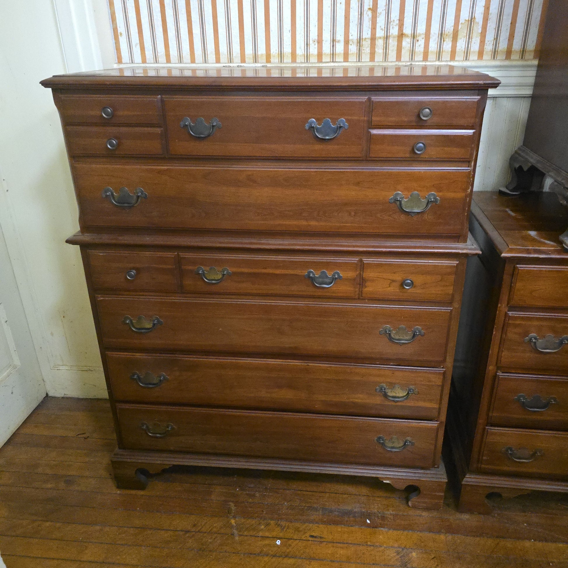 20th century dresser, chest on chest