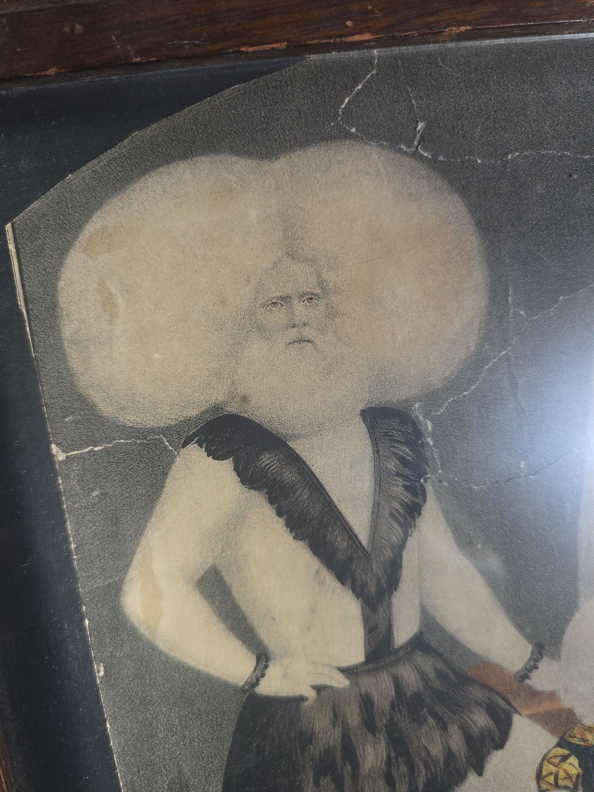Antique "The Wonderful Albino Family" Hand-Colored Lithograph Print, Barnum's Gallery of Wonders No. 14, Published by Currier & Ives, 152 Nassau Street, New York, Framed