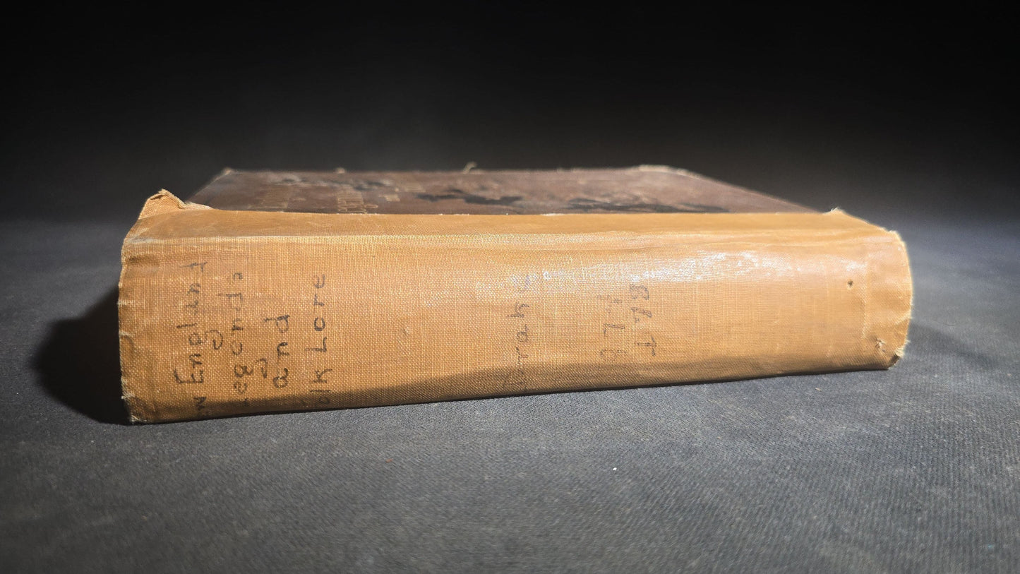 "A Book of New England Legends and Folk Lore in Prose and Poetry" Antique Illustrated Folklore Book by Samuel Adams Drake, Illustrated by F. T. Merrill, Published by Roberts Brothers, Boston, Massachusetts, 1884