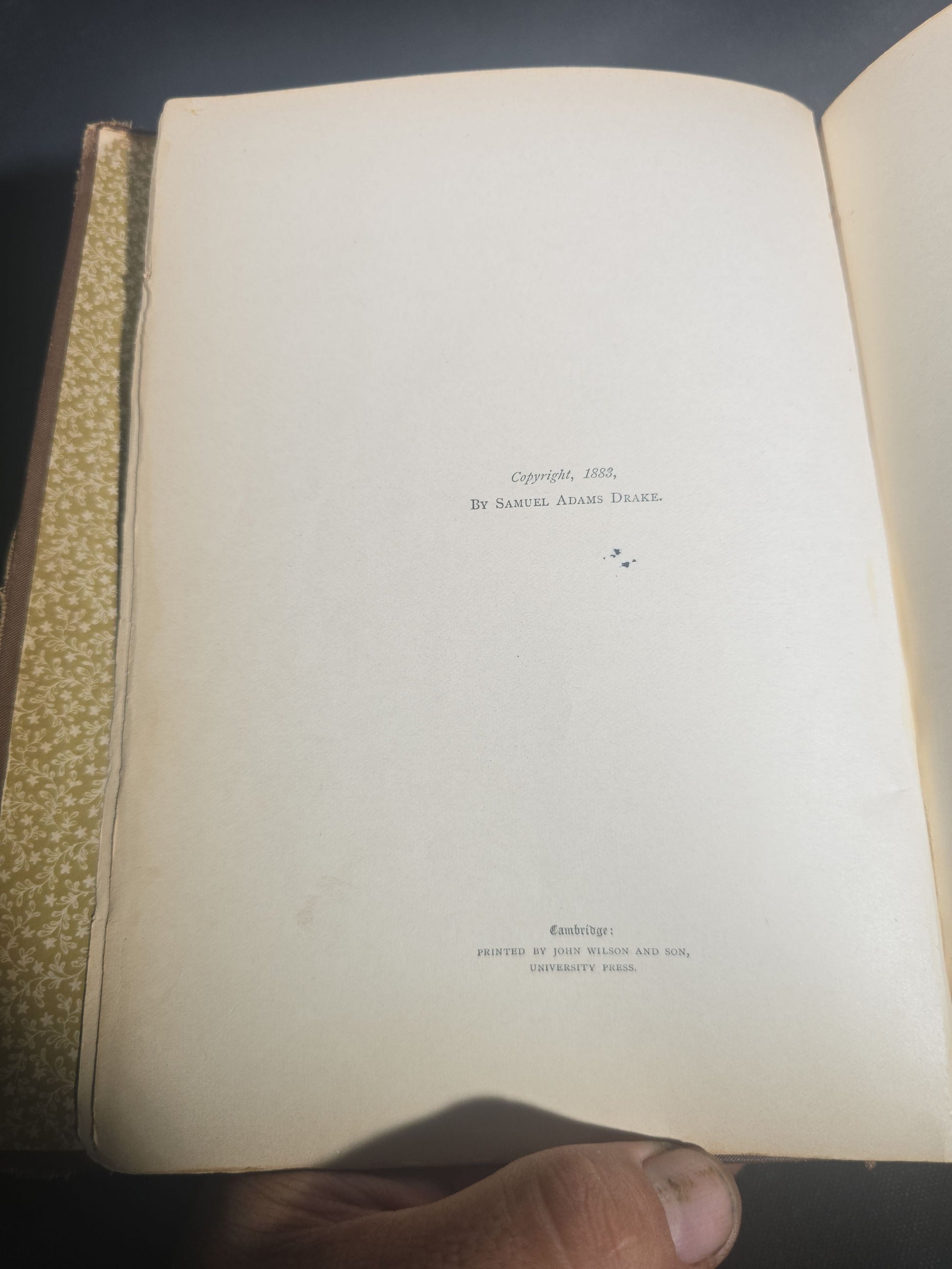 "A Book of New England Legends and Folk Lore in Prose and Poetry" Antique Illustrated Folklore Book by Samuel Adams Drake, Illustrated by F. T. Merrill, Published by Roberts Brothers, Boston, Massachusetts, 1884