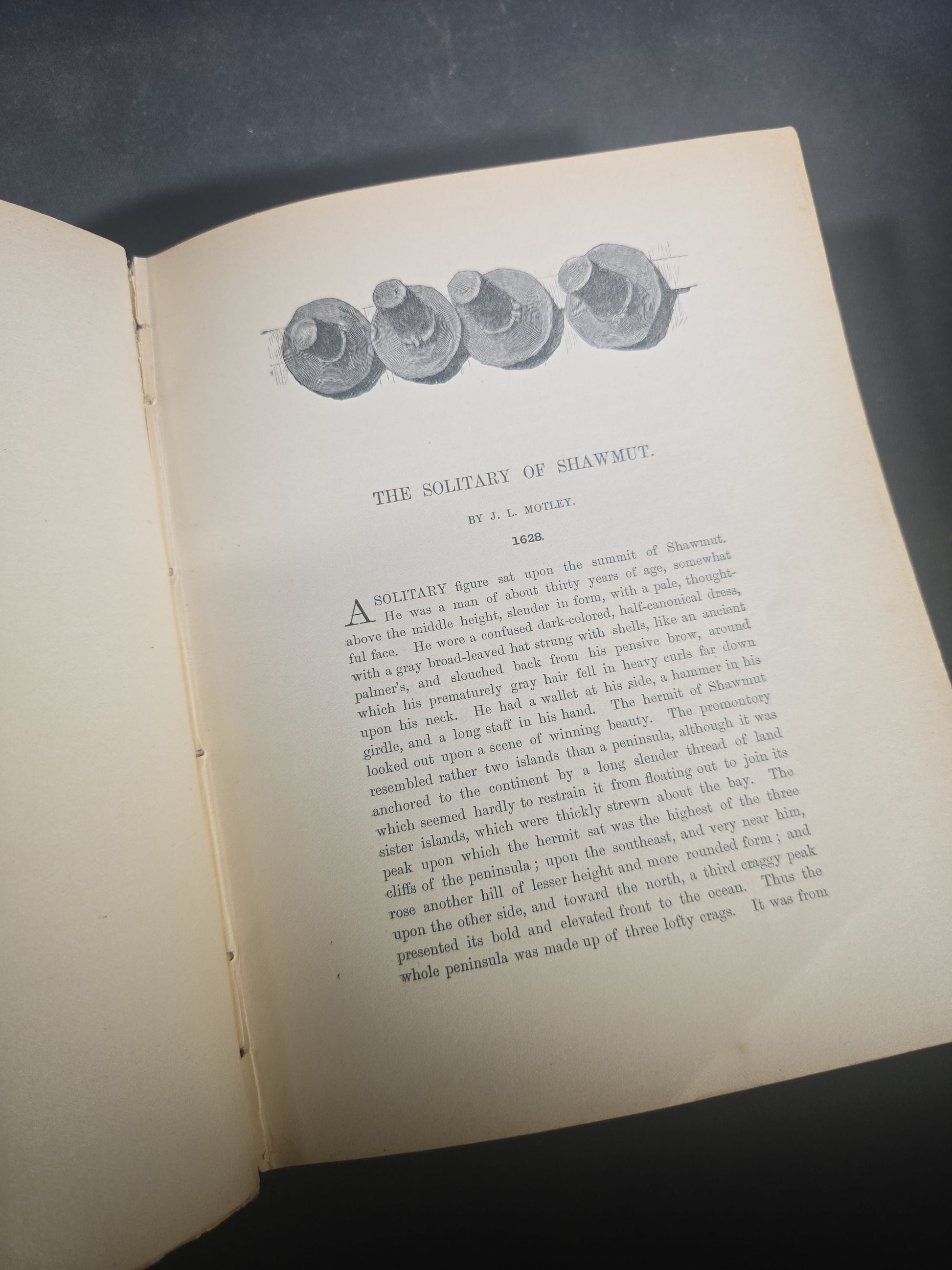 "A Book of New England Legends and Folk Lore in Prose and Poetry" Antique Illustrated Folklore Book by Samuel Adams Drake, Illustrated by F. T. Merrill, Published by Roberts Brothers, Boston, Massachusetts, 1884