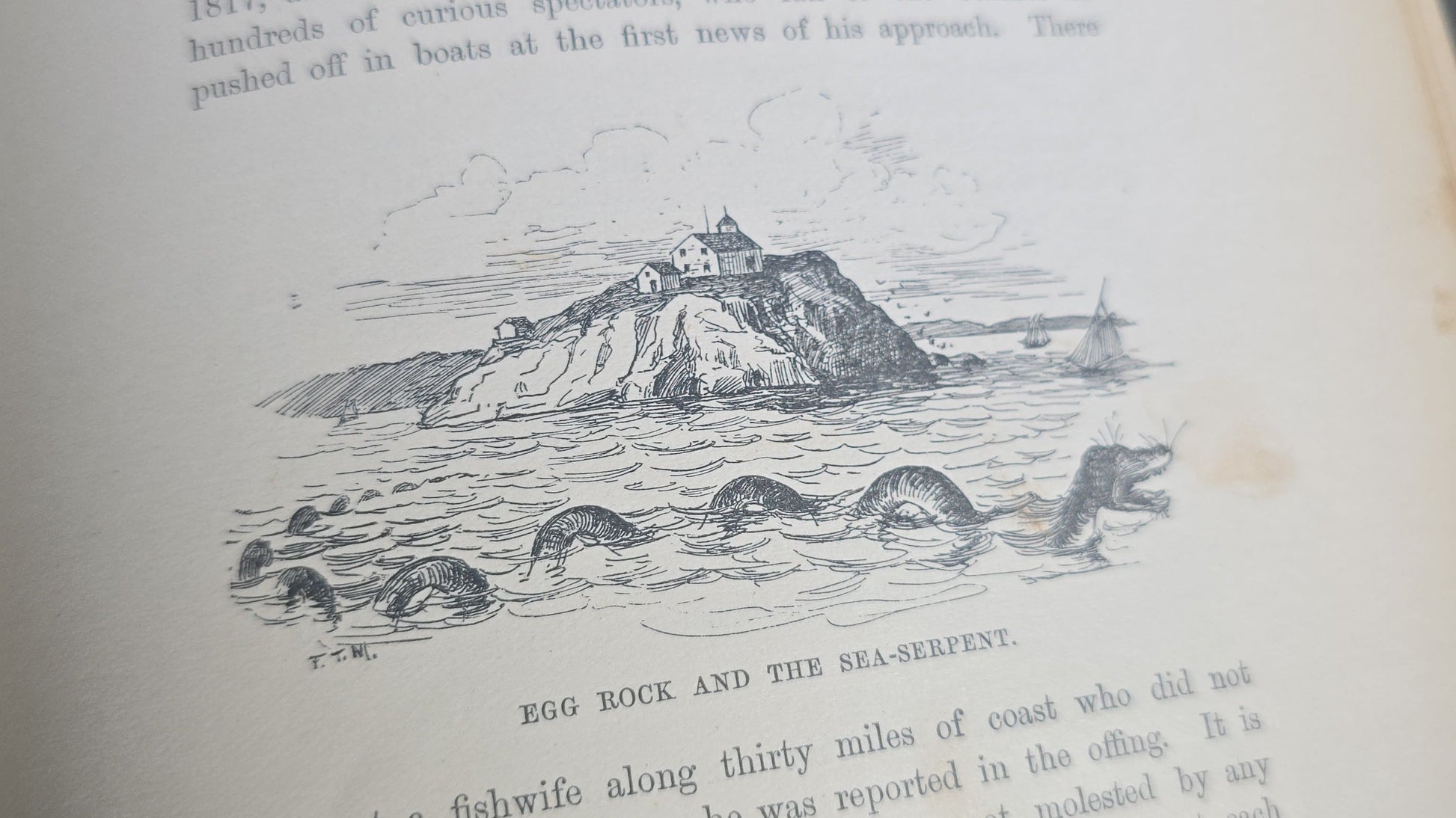 "A Book of New England Legends and Folk Lore in Prose and Poetry" Antique Illustrated Folklore Book by Samuel Adams Drake, Illustrated by F. T. Merrill, Published by Roberts Brothers, Boston, Massachusetts, 1884