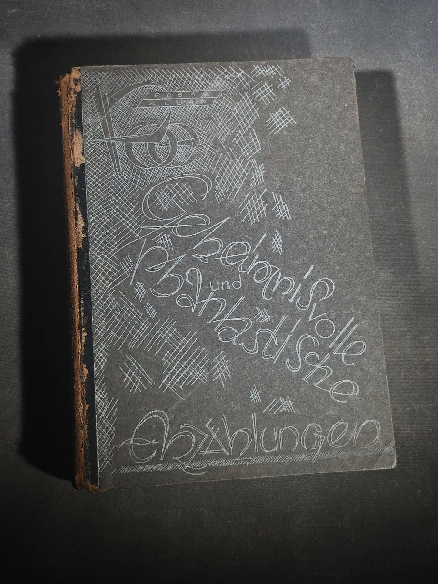 "Geheimnisvolle und Phantastische Erzahlungen" ("Mysterious and Fantastic Tales") Vintage German-Language Edgar Allan Poe Book, Illustrated by Arthur Rackham, Published by Deutsche Buch-Gemeinschaft, Berlin, Germany, 1930s