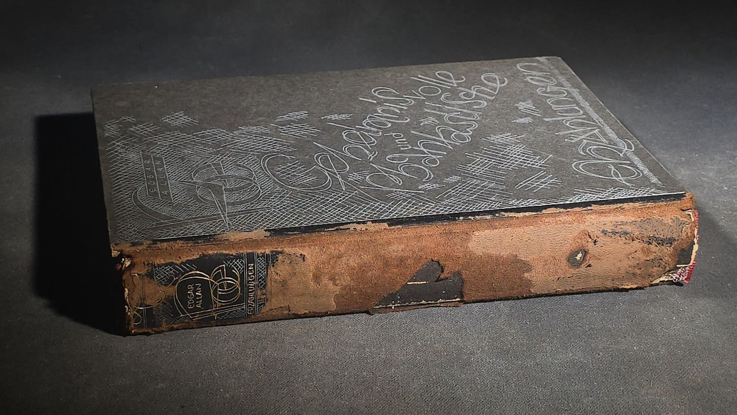 "Geheimnisvolle und Phantastische Erzahlungen" ("Mysterious and Fantastic Tales") Vintage German-Language Edgar Allan Poe Book, Illustrated by Arthur Rackham, Published by Deutsche Buch-Gemeinschaft, Berlin, Germany, 1930s