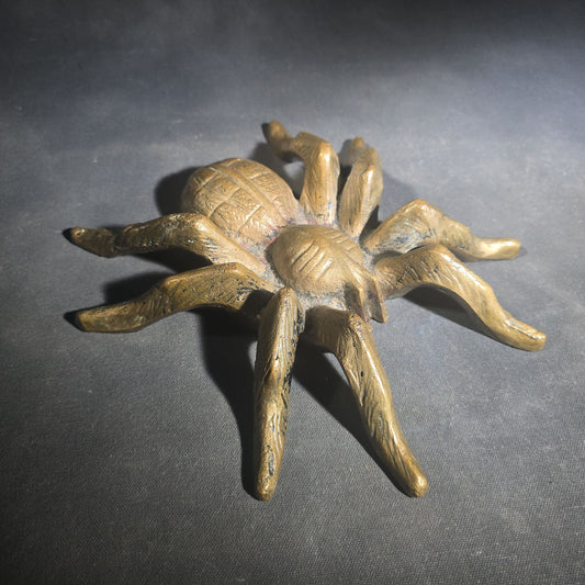 Vintage Cast Bronze Figural Tarantula Spider Sculpture
