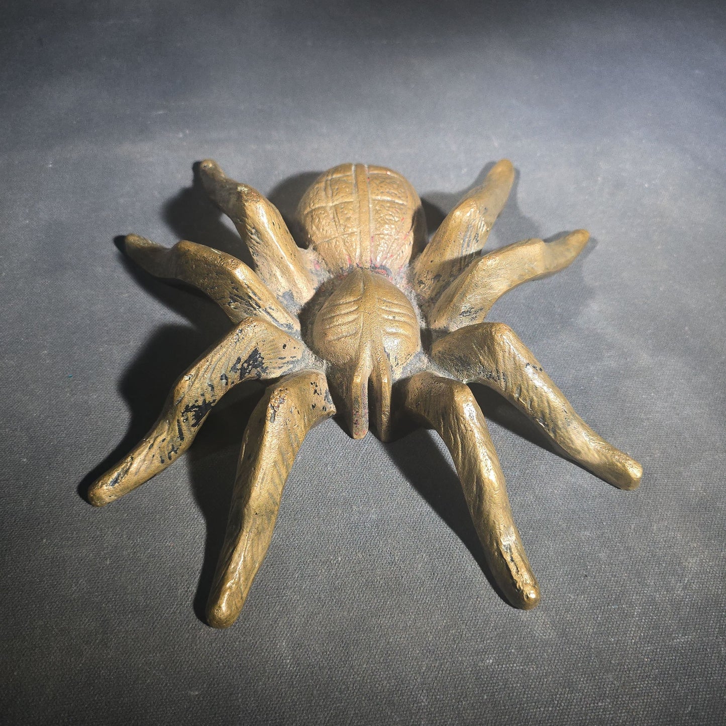 Vintage Cast Bronze Figural Tarantula Spider Sculpture