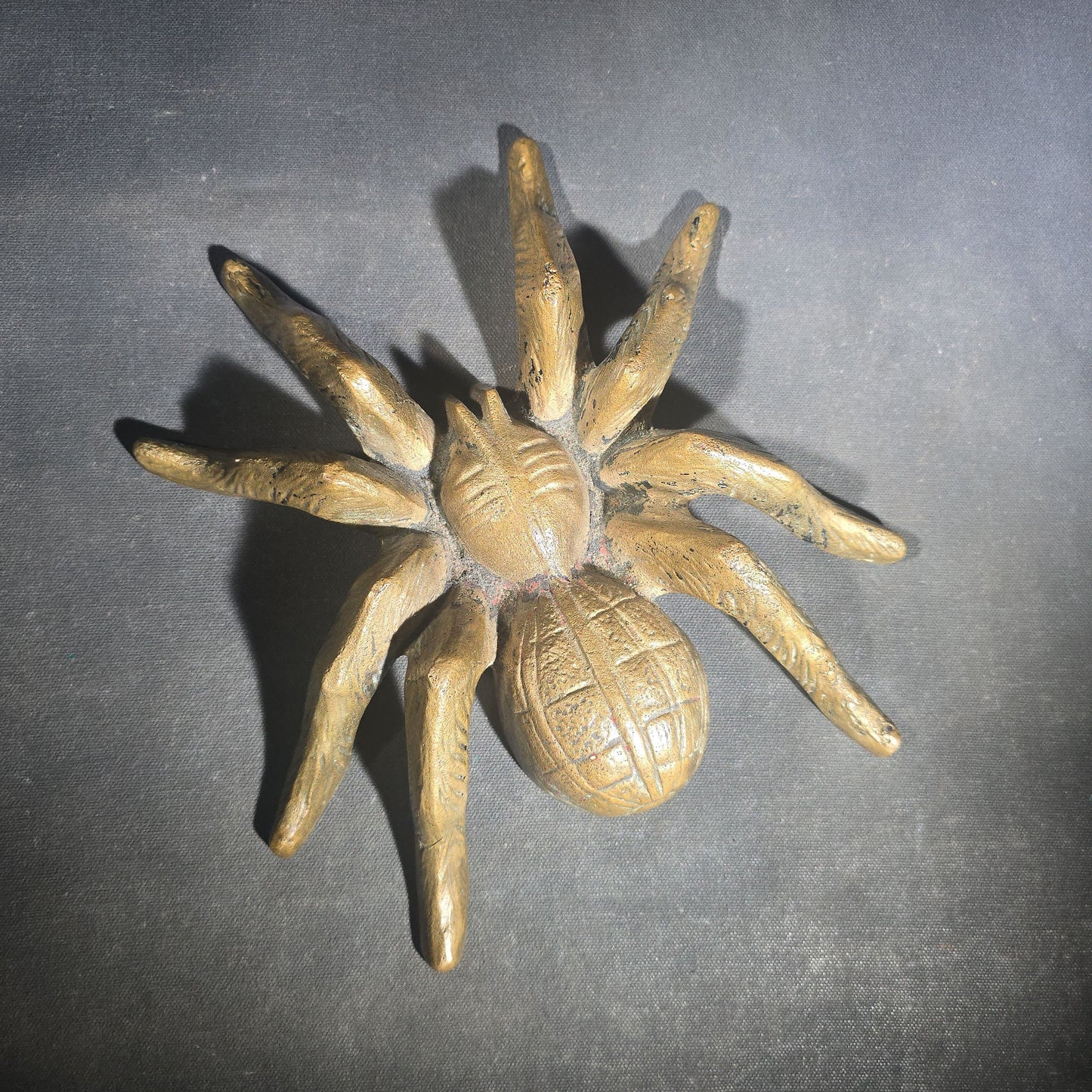Vintage Cast Bronze Figural Tarantula Spider Sculpture