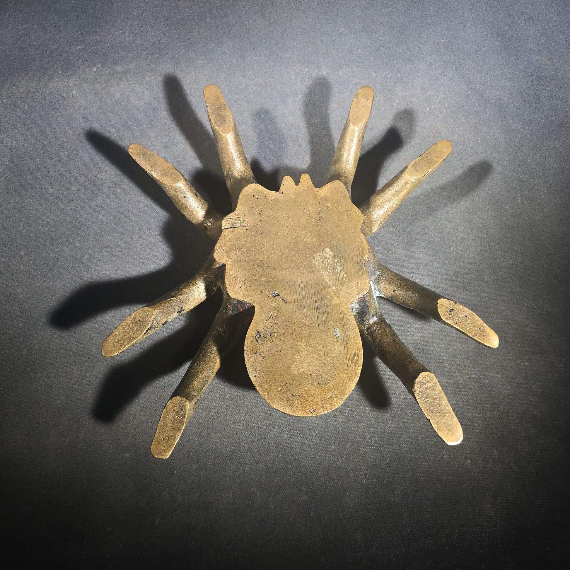 Vintage Cast Bronze Figural Tarantula Spider Sculpture