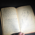 Lot 016 - Antique Handwritten German-Language Personal Journal of Otto Vorchheimer, Würzburg, Germany, Circa 1928-1931, with Diary Entries, Philosophical Reflections, and Pencil Sketches