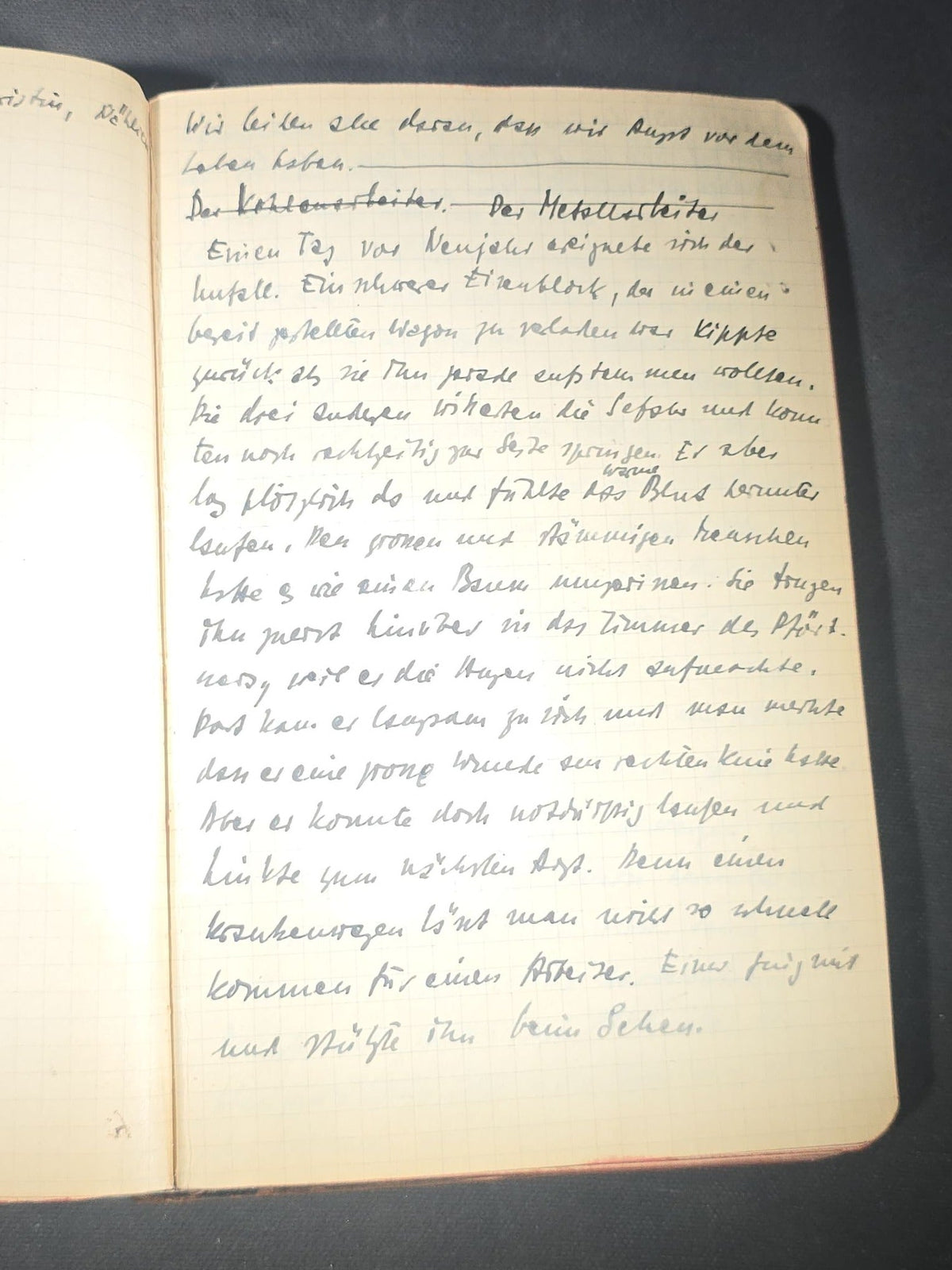 Antique Handwritten German-Language Personal Journal of Otto Vorchheimer, Würzburg, Germany, Circa 1928-1931, with Diary Entries, Philosophical Reflections, and Pencil Sketches