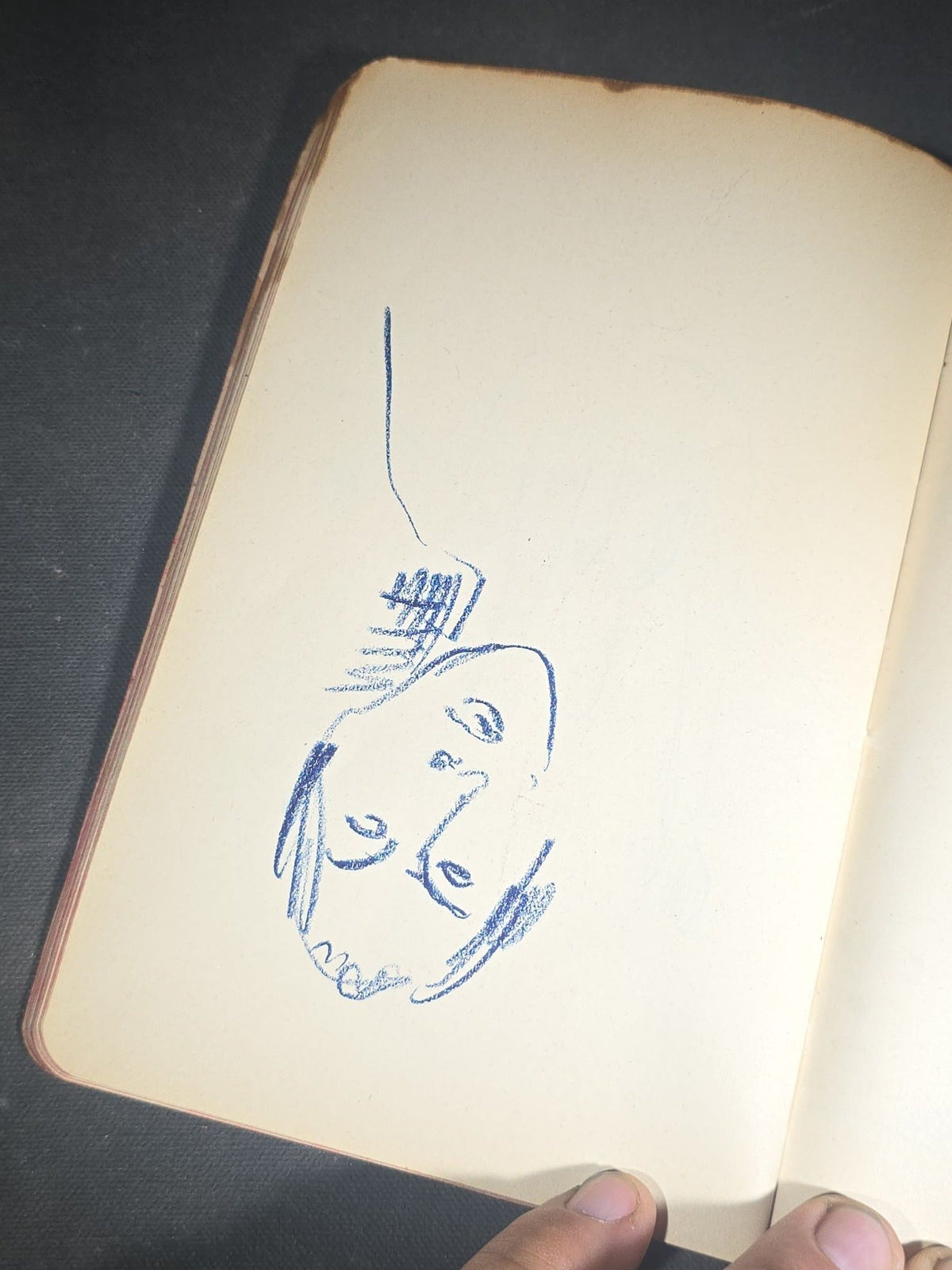 Antique Handwritten German-Language Personal Journal of Otto Vorchheimer, Würzburg, Germany, Circa 1928-1931, with Diary Entries, Philosophical Reflections, and Pencil Sketches