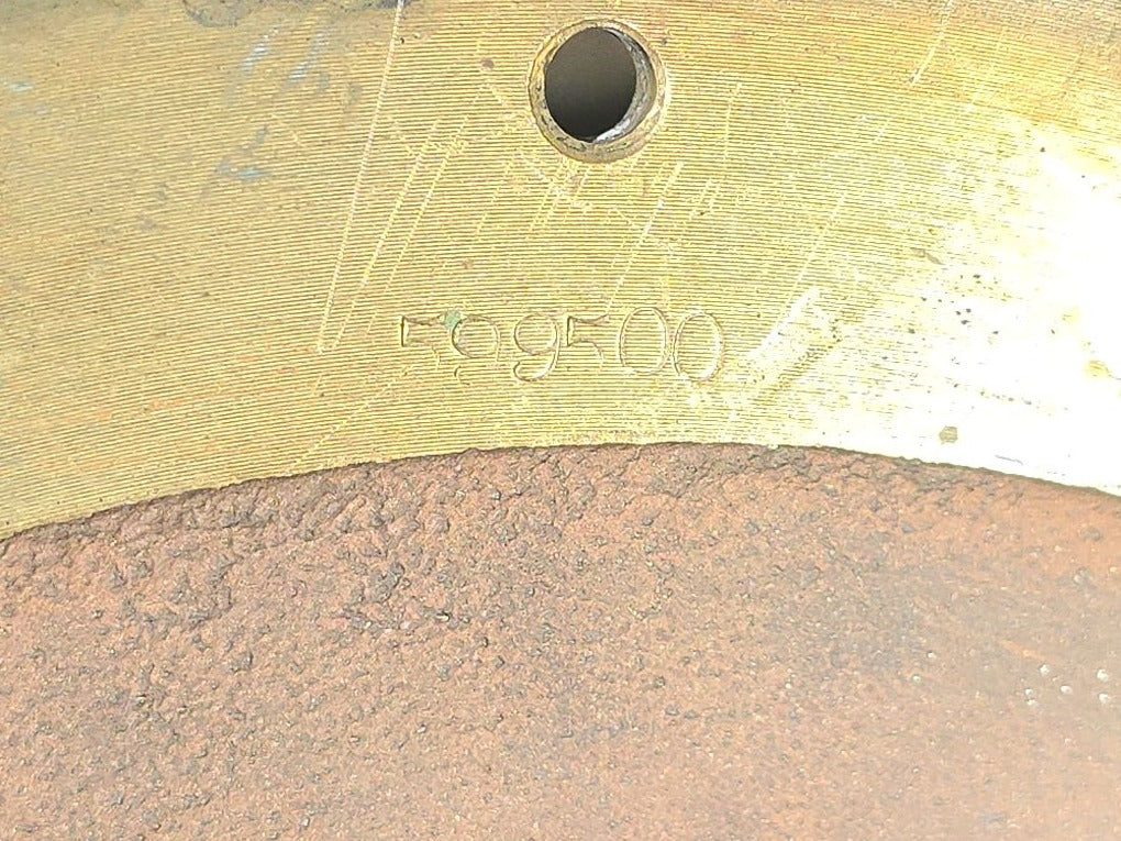 Vintage U.S. Government Ship's Clock in Brass Case with Key, Manufactured by Chelsea Clock Co., Boston, Massachusetts, Serial No. 599500