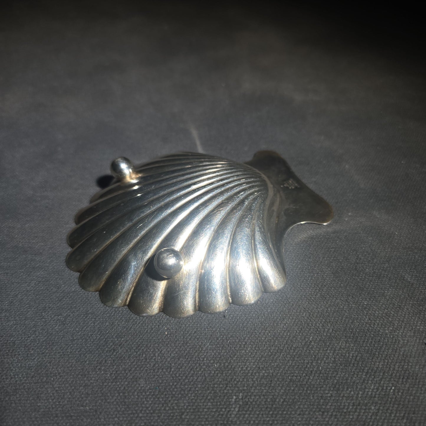 Trio of Vintage Tiffany & Co. Sterling Silver Scallop Shell Dishes, Monogrammed "S.D.H."