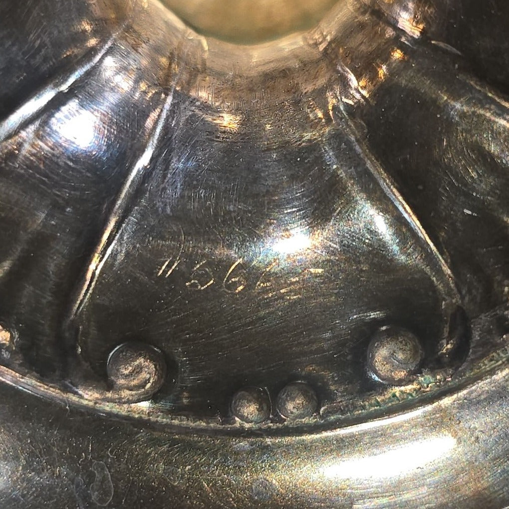 Antique Gorham Sterling Silver After-Dinner Coffee Pot with Repousse Floral Decoration, Engraved 1879 and 1904 Silver Anniversary Dates, Pattern 5665, 1-1/2 Pint