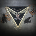 Lot 006 - Antique Masonic Knights Templar Black Velvet Apron with Skull and Crossbones and Crossed Swords Emblems, Named to C. E. Howard, Manufactured by Ames Sword Co., Chicopee, Massachusetts, 16-1/2" L