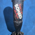 Lot 198 - Vintage Bomb-Shaped Novelty Trade Sign, "Don't Get Bombed at the Rock," Hand-Lettered with Two Hanging Points, 11" W x 41" H