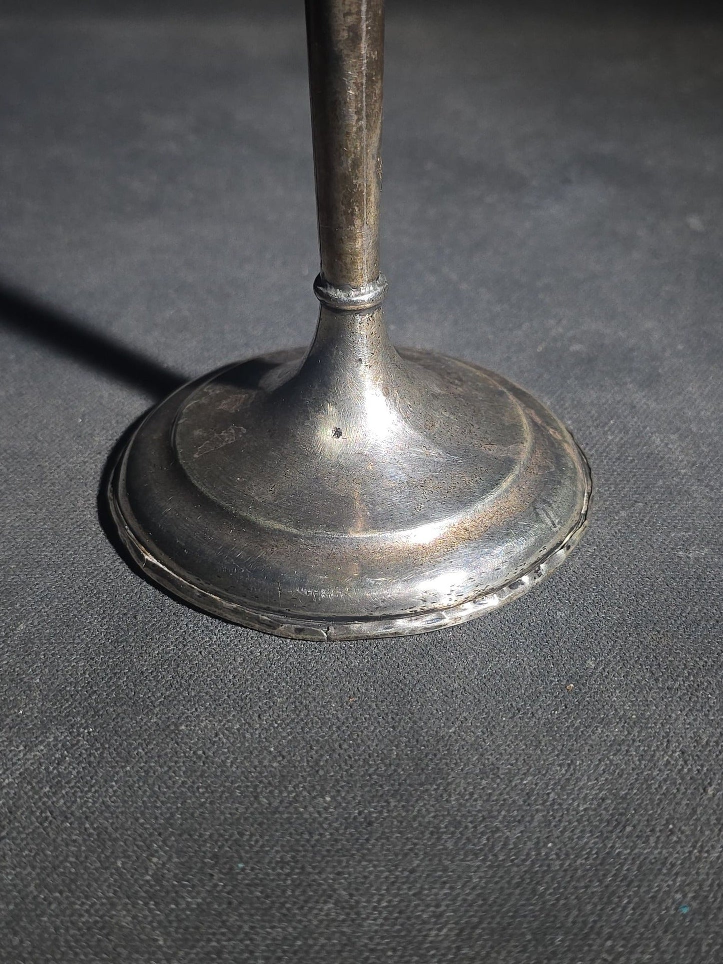 Pair of Vintage Weighted Sterling Silver Pedestal Compotes with Monograms
