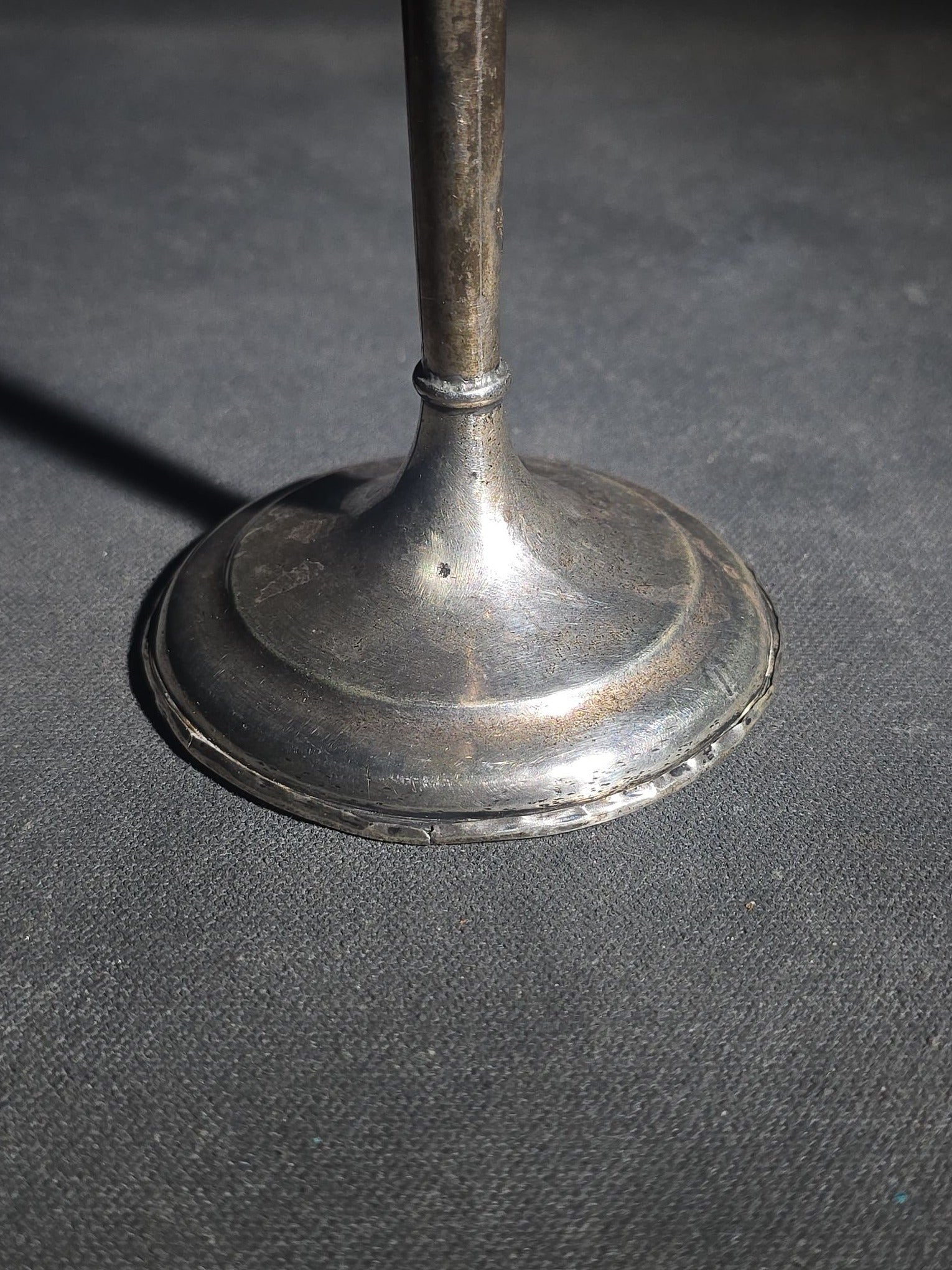 Pair of Vintage Weighted Sterling Silver Pedestal Compotes with Monograms
