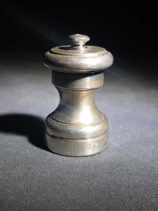 Vintage Sterling Silver Pepper Mill, Made in Italy