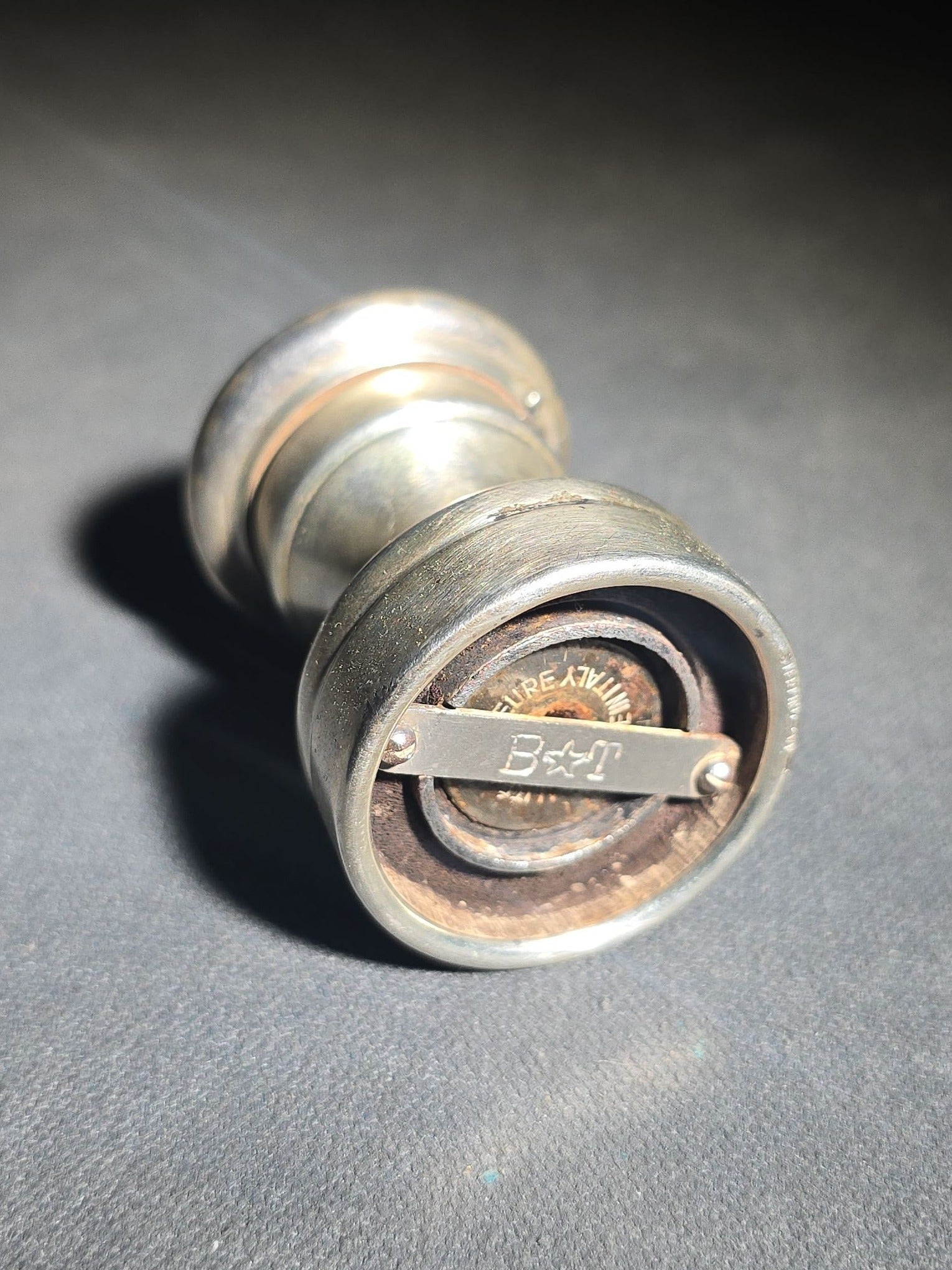 Vintage Sterling Silver Pepper Mill, Made in Italy