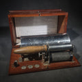 Lot 039 - Antique New No. 4 Home Medical Apparatus Electrotherapy Device in Mahogany Case, Manufactured by J.H. Bunnell & Co., 76 Cortlandt Street, New York