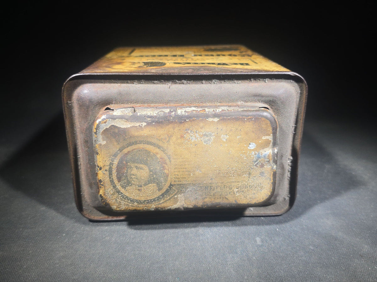 Antique Dr. White's Celebrated Cough Drops Tin Lithograph Advertising Store Bin, E. Greenfield's Son & Co. Agents, 44 Barclay Street, New York