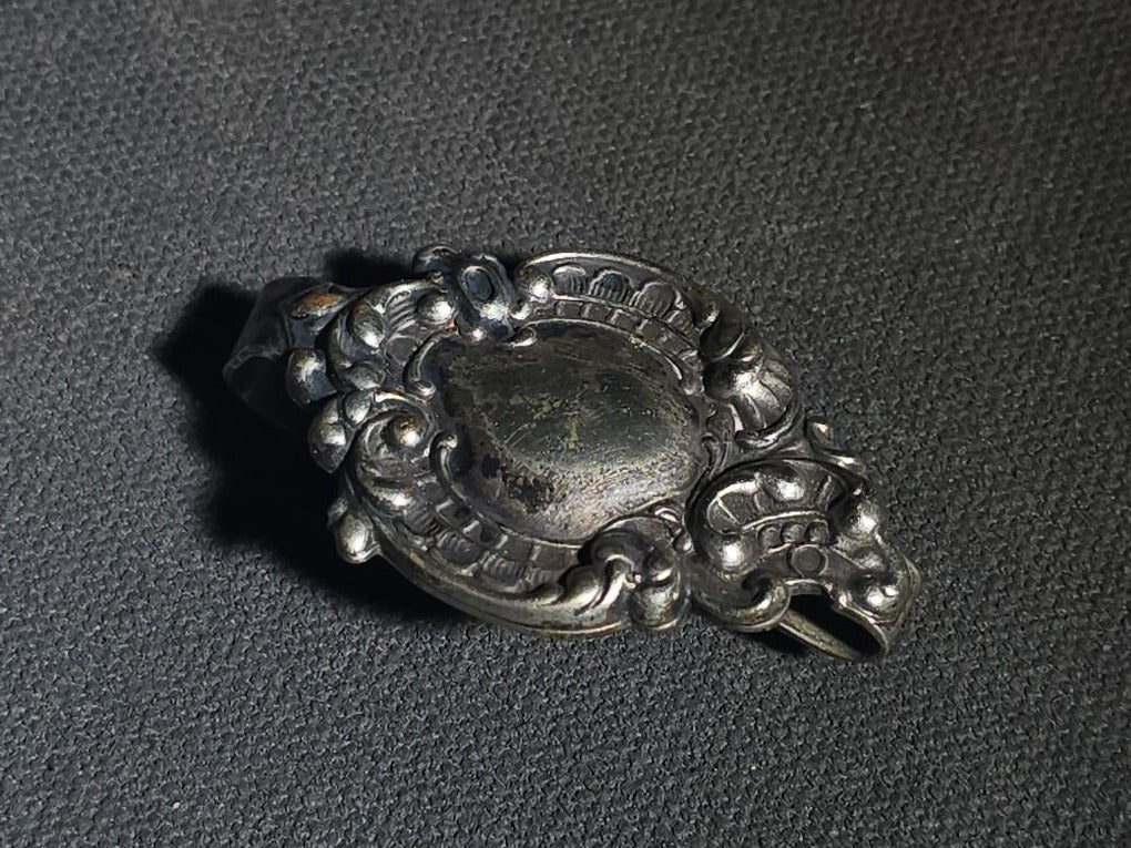 Grouping of Including Four Sterling Silver Spoons (92 g Total Weight), an 800 Silver Spoon (28 g), and German Silver Chatelaine Accessory