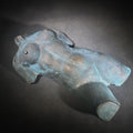 Lot 025 - Vintage Bronze Female Nude Torso Sculpture with Verdigris Patina, 11-3/4" L