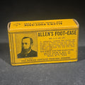 Lot 042 - Antique Allen's Foot-Ease Foot Powder Advertising Box with Portrait of Allen Olmsted, N.O.S. with Contents, United Sales & Mfg. Co., Division of Foster-Milburn Co., Buffalo, New York, 3-1/4" L