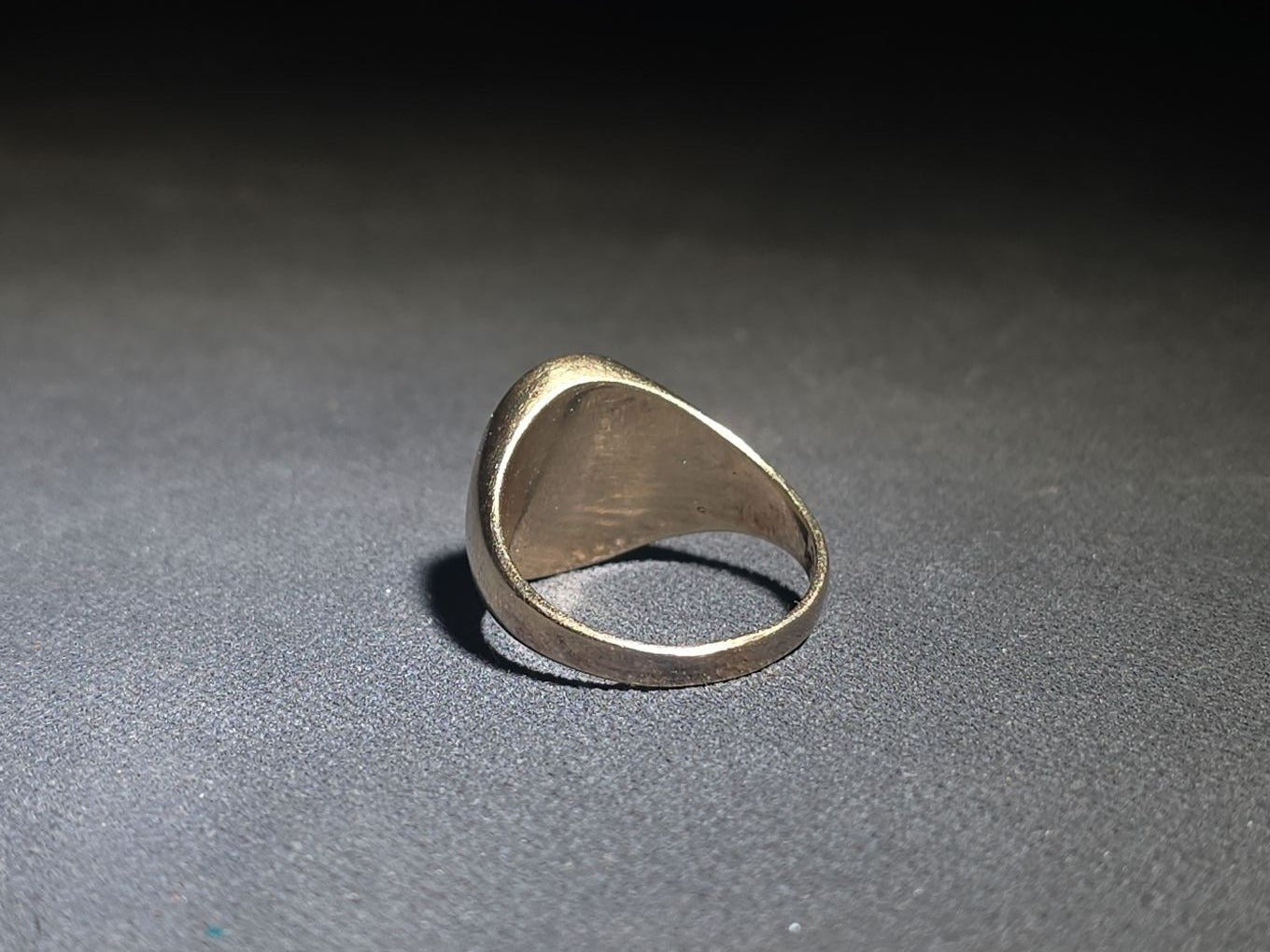 14K Gold Ring with Oval Red Ruby Cabochon